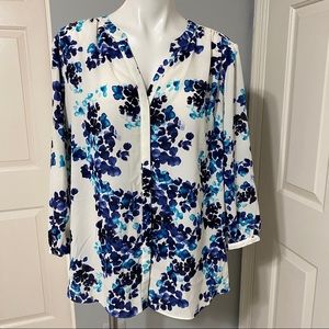 NYDJ Pintuck Blouse- XL